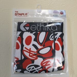 Ethika Bold Red and Black Boxer Briefs